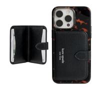 Kate Spade New York Morgan Magnetic Phone Wallet/Card Holder - Compatible with MagSafe Phones and Cases - Midnight Black