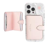 Kate Spade New York Morgan Magnetic Phone Wallet/Card Holder - Compatible with MagSafe Phones and Cases - Chalk Pink