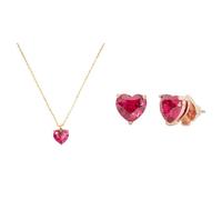 Kate Spade New York My Love Pendant & Studs, Ruby