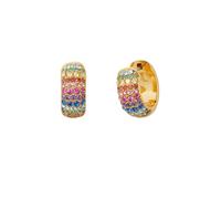 Kate Spade New York On the Dot Pave Huggie Earrings, Multi Color, Metal, No Gemstone