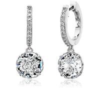 Kate Spade New York Silver Sparkle Huggie Earrings