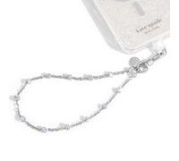 Kate Spade New York Phone Charm - Detachable Cell Phone Lanyard - Dazzle Chain Silver