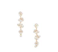 Kate Spade New York PRECIOUS PANSY EARRING White Multi/Gold