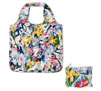kate spade new york Reusable Produce Bags, Shopping Tote with Zipper Storage Pouch, Lightweight Foldable Grocery Bag, Paint by Numbers, Paint By Numbers