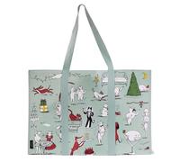 kate spade new york Reusable Shopping Bag, Insulated Grocery Tote with Shoulder Straps, Large Collapsible Tote Cooler, Holiday Party, Holiday Party, L