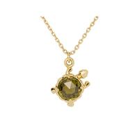 kate spade new york Secret Garden Turtle Pendant, Regular, Brass, Cubic Zirconia