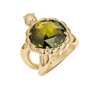 kate spade new york Secret Garden Turtle Ring, 6 UK, Brass, Cubic Zirconia