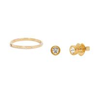 Kate Spade New York Set in Stone Bangle & Studs, Clear/Gold