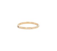 Kate Spade New York Set in Stone Metal Stone hinged Bangle, Clear/Gold