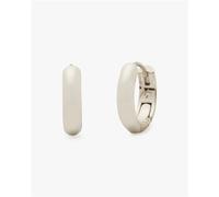 Kate Spade New York Silver Sleek Huggies - Silver