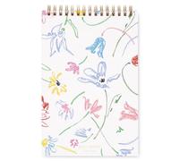 kate spade new york Small College Ruled Notebook, Top Spiral Notebook with 112 Pages, 8.5" x 5.5" Writing Pad (Joyful Garden)