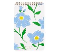 kate spade new york Small College Ruled Notebook, Top Spiral Notebook with 112 Pages, 8.5" x 5.5" Writing Pad, Sunshine Floral