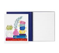 kate spade new york Small Concealed Spiral Notebook, 8.25" x 6.75" Journal Notebook with 112 Lined Pages, Charmed Library