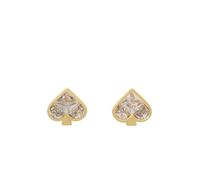 Kate Spade New York Women's So Spade Studs - Clear/Gold