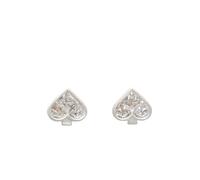 Kate Spade New York SO SPADE Studs, Clear/Silver