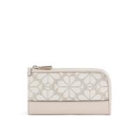 Kate Spade New York Spade Flower Devin Jacquard Credit card holder, female, beige