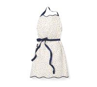 Kate Spade New York Sparkling Confetti Kitchen Apron, 100% Cotton with Adjustable Neck Tie, Stir Up Trouble Print, Metallic Accents, Double Pockets, Machine Washable, White, 33"x33"