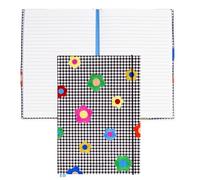kate spade new york Take Note XL Notebook Journal, Vegan Leather Hardcover Journal, Diary Includes 168 Lined Pages, 11" x 7" Writing Pad, Gingham Garden