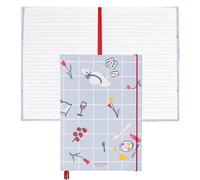 kate spade new york Take Note XL Notebook Journal, Vegan Leather Hardcover Journal, Diary Includes 168 Lined Pages, 11" x 7" Writing Pad, Park Picnic