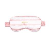 kate spade new york Travel Eye Mask with Elastic Strap, Padded Silk Mask, Sleeping Mask for Home or Airplane (Goddess Stripe)