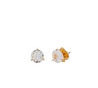Kate Spade New York Trio Prong Studs, Clear/Gold