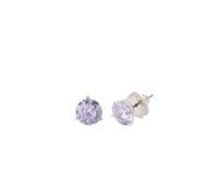 Kate Spade New York Trio Prong Studs, Light Amethyst