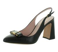 Kate Spade New York Women's BOWDIE Smooth Leather Slingback Pump, 5 UK Black
