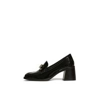 Kate Spade New York Women's Deco Bow Patent Leather Heeled Loafer, Black, 5.5 UK