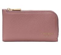 kate spade new york Women's Devin Pebbled Leather Small Slim Bifold Wallet, Dusk Rose, One Size