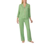 Kate Spade New York Women's KS new york 3/4 sleeve long pj in llamas in Light Green | Size: Medium kate spade new york Light Green M