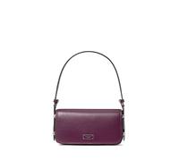 kate spade new york Women's Liv Smooth Leather Shoulder Bag Bucket, Purple Agate, One Size