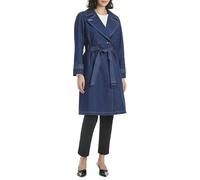 kate spade new york Women's Trench Coat, Dark Denim, S