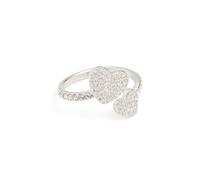 kate spade new york Yours Truly Pave Heart Ring, 4 UK, Brass, Cubic Zirconia