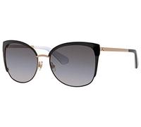 Kate Spade Women's GENICE/S Sunglasses, Black/Grey Shaded, 57