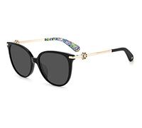 Kate Spade Women's KRISTINA/G/S Sunglasses, Black/Gris, 54