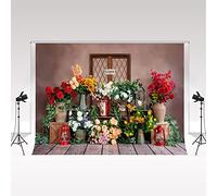 Kate Spring Flower Backdrop for Wedding Photography 3x3m/10x10ft Flower Wall Backdrop Wedding Party Decoratin 50th Princess Birthday Backdrop