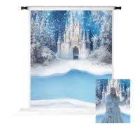 Kate Winter Ice Castle Backdrop for Child Fairy Skate Party Decoration Background Photo Booth Props 8x10ft