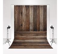Kate Wood Backdrop 1.5x2.2m/5x7ft Brown Studio Background Soft Thick Fiber Photo Booth for New Born Wooden Collapsible Background Wedding Photography Props Cabin decoration