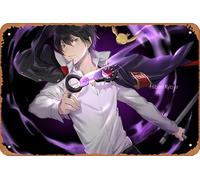 Katekyo Hitman Reborn! Kyoya Hibari Anime Poster Home Wall Decoration Retro Metal Tin Sign 8x12 inch