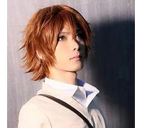 Katekyo Hitman Reborn Sawada Tsunayoshi Short Brown Cosplay Wig + Wig Cap