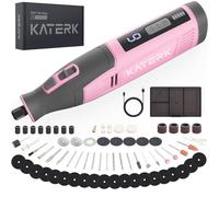 Katerk Cordless Rotary Tool, 4000mAh Battery, 6-Speed Variable 28000RPM, Rotary Tool Kit with 70 Accessories Engraving Pen for Sanding, Polishing, Drilling, Etching, Grinding, Wood Carving