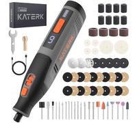 Katerk Cordless Rotary Tool, 4V 4000mAh Battery, 6-Speed Variable 28000RPM, Rotary Tool Kit with 70 Accessories Engraving Pen for Sanding, Polishing, Drilling, Etching, Grinding, Wood Carving