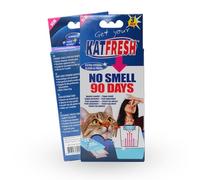 Katfresh - Effective Cat Litter Tray Odour Filter - Reduces Urine Odour and Ammonia Gases in Cat Litter Tray - 3x Odour Remover Filters for 90 Days