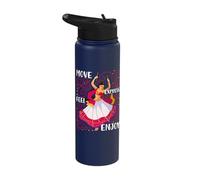 Kathak Classical Indian Dancer Performer Express Enjoy Stainless Steel Insulated Water Bottle
