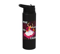 Kathak Classical Indian Dancer Performer Express Enjoy Stainless Steel Insulated Water Bottle