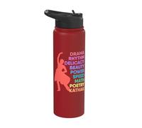Kathak Dancer Beauty Classical Indian Dance Drama Rhythm Stainless Steel Insulated Water Bottle