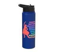 Kathak Dancer Beauty Classical Indian Dance Drama Rhythm Stainless Steel Insulated Water Bottle