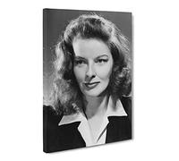 Katharine Hepburn Canvas Print | Gallery Wrapped 30mm Frame Wall Art | 20x14 inches | Ready to Hang | Modern Picture | Living Room Bedroom Lounge Office