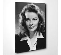 Katharine Hepburn Canvas Print | Gallery Wrapped 30mm Frame Wall Art | 30x20 inches | Ready to Hang | Modern Picture | Living Room Bedroom Lounge Office