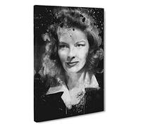 Katharine Hepburn Canvas Print | Gallery Wrapped 30mm Frame Wall Art | 30x20 inches | Ready to Hang | Modern Picture | Living Room Bedroom Lounge Office